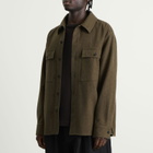 Jil Sander Men's Wool Overshirt in Teak