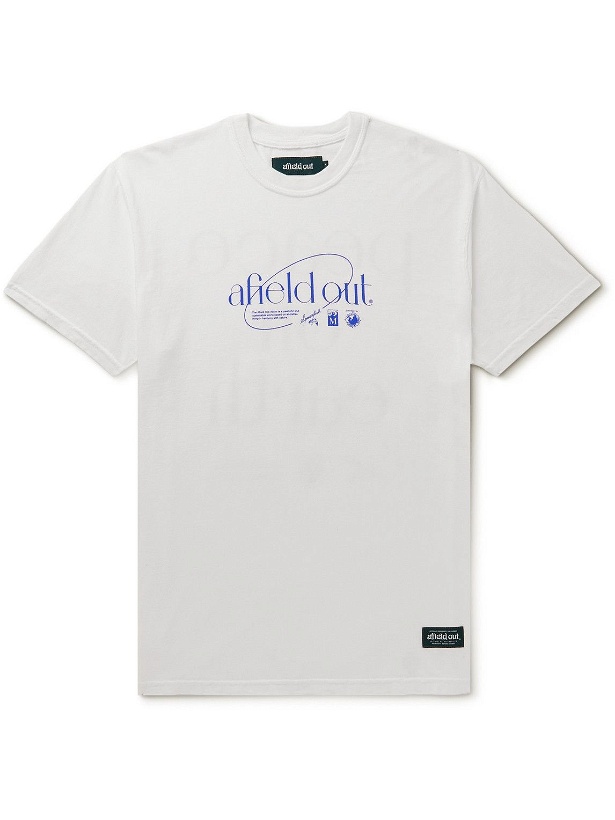 Photo: Afield Out® - Harmony Appliquéd Printed Cotton-Jersey T-Shirt - White