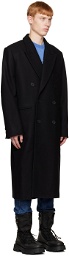 MISBHV Black Double-Breasted Coat