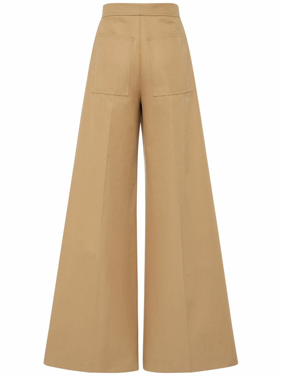 【関税&送料込み】Max Mara Pleated Cotton Trousers MAX MARA - Corte Pleated Cotton Canvas Pants Max Mara