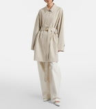 The Row Amaya belted cotton car coat