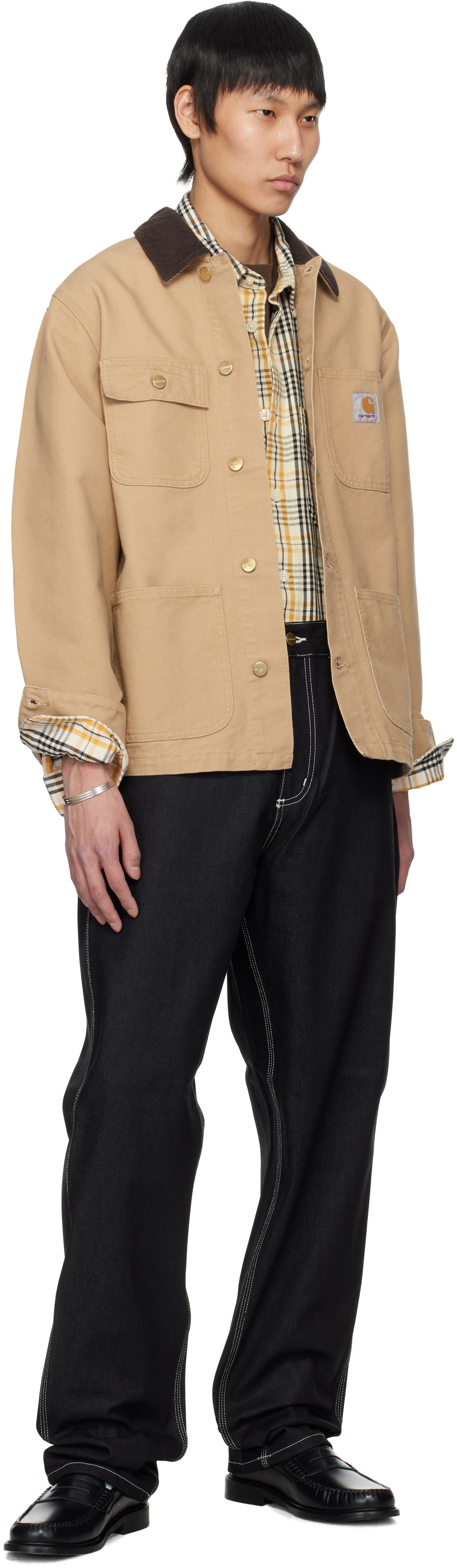Carhartt Work In Progress Beige Spring Michigan Chore Jacket