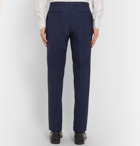Canali - Navy Slim-Fit Mélange Stretch-Wool Suit Trousers - Navy
