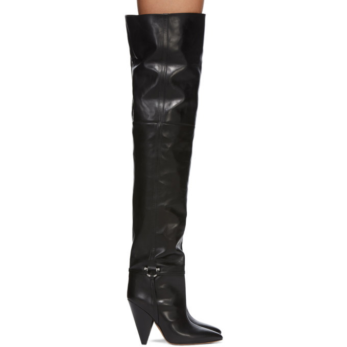 Isabel marant hotsell black leather boots