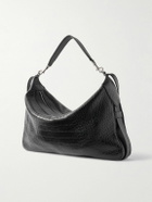 CELINE - Romy Large Croc-Effect Leather Messenger Bag