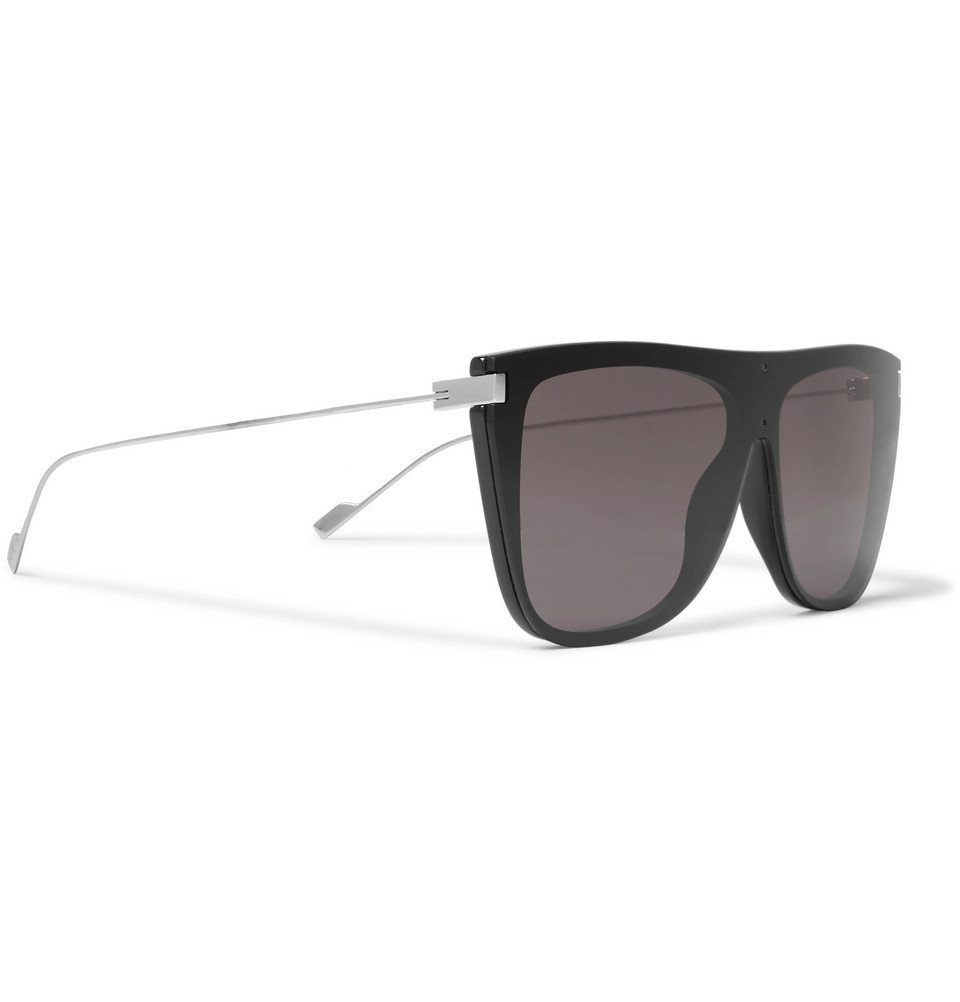 Saint Laurent D-frame Acetate Sunglasses in Gray for Men