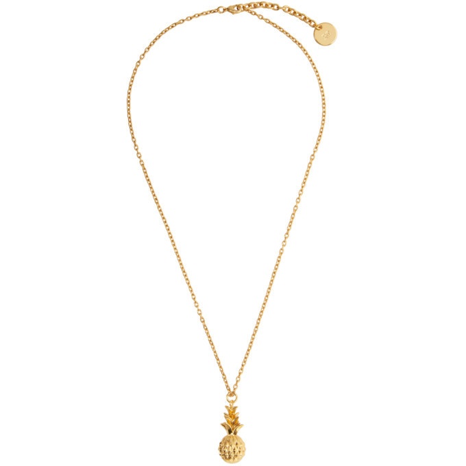 Photo: Recto Gold Pineapple Necklace