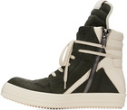 Rick Owens Green Porterville Geobasket Sneakers