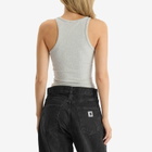 Joah Brown Women's Henley Tank Top in Pearl Grey