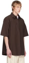 Jil Sander Brown Layered Shirt