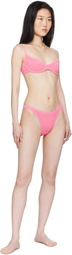 Bond-Eye Pink Gracie Balconette & Scene Brief Bikini