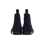 PS by Paul Smith Navy Suede Gerald Chelsea Boots