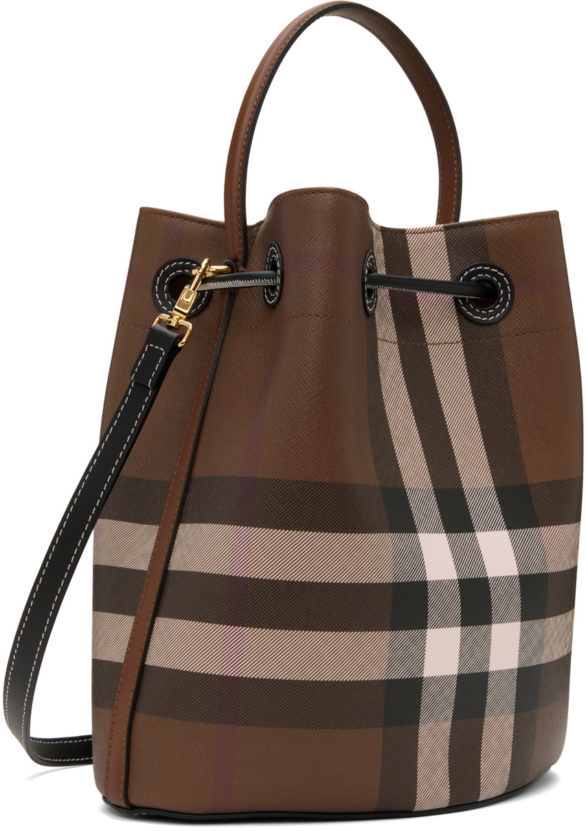 Burberry Brown Small 'TB' Bucket Bag Burberry