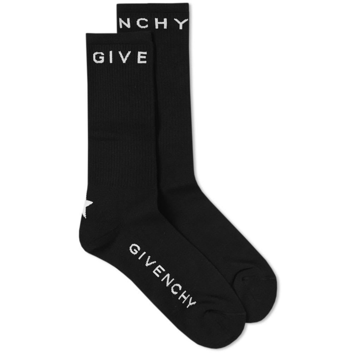 Photo: Givenchy Logo Sock Black