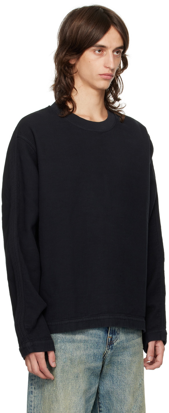 美品 casey casey WORKER オーバー スウェット CASEY CASEY Black Worker Sweater CASEY CASEY