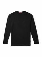 The Elder Statesman - Cotton and Cashmere-Blend T-Shirt - Black