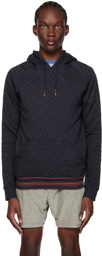 Paul Smith Blue Jacquard Hoodie