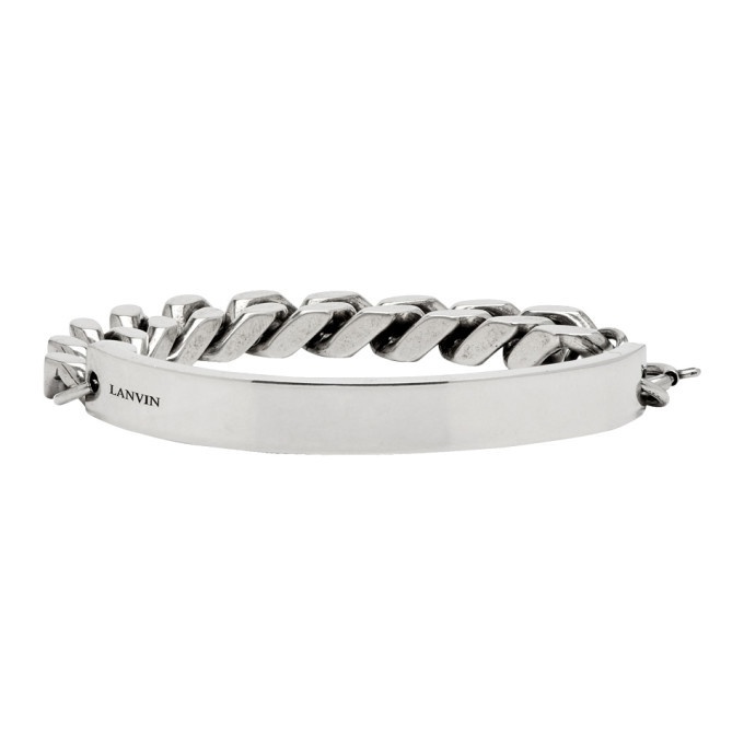 Photo: Lanvin Silver Curb Chain Bracelet