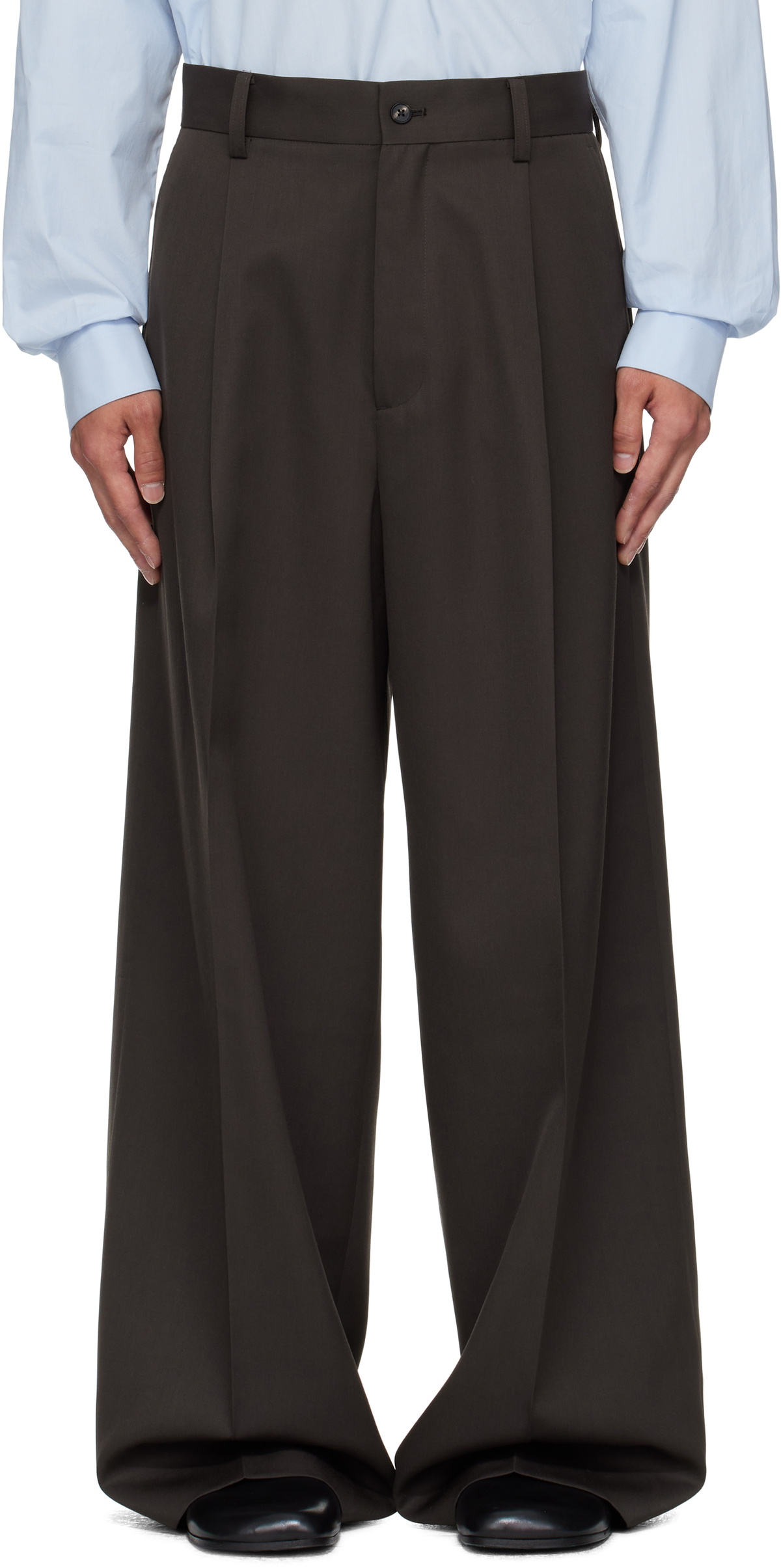 stein Brown Extra Wide Trousers