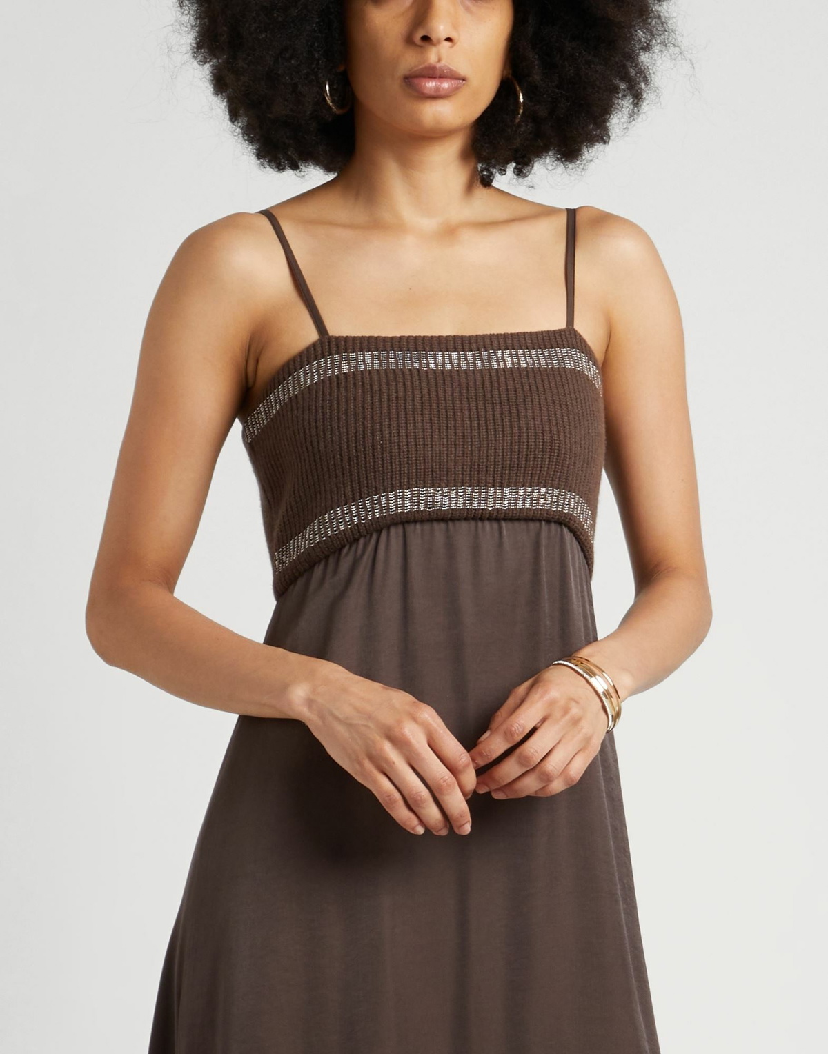 Peserico Womens Maxi dress Dark in Brown