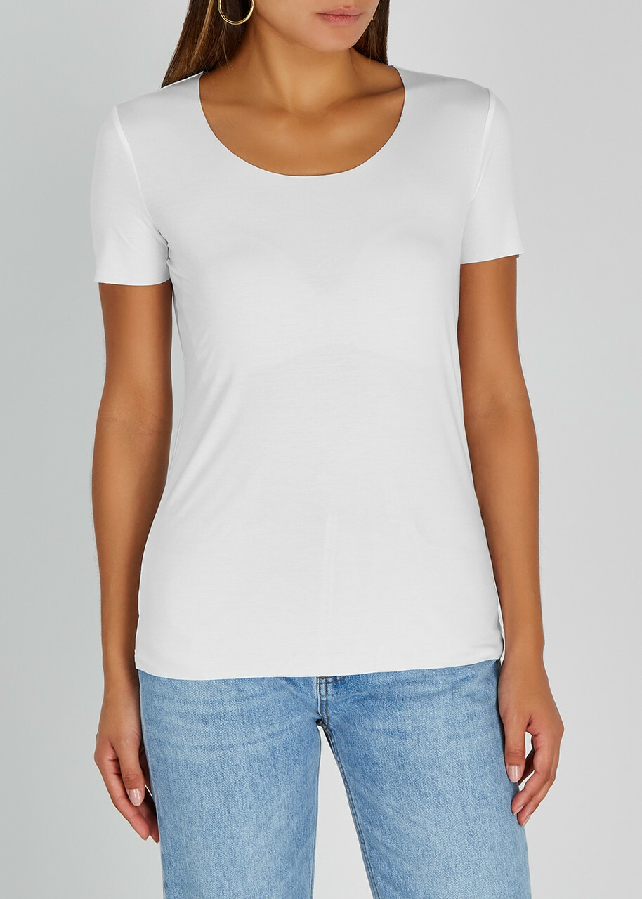 Wolford Aurora Pure Jersey T-shirt White
