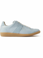 Maison Margiela - Replica Leather and Suede Sneakers - Blue