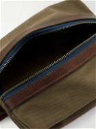 Bleu de Chauffe - Zazou Leather-Trimmed Coated-Canvas Wash Bag