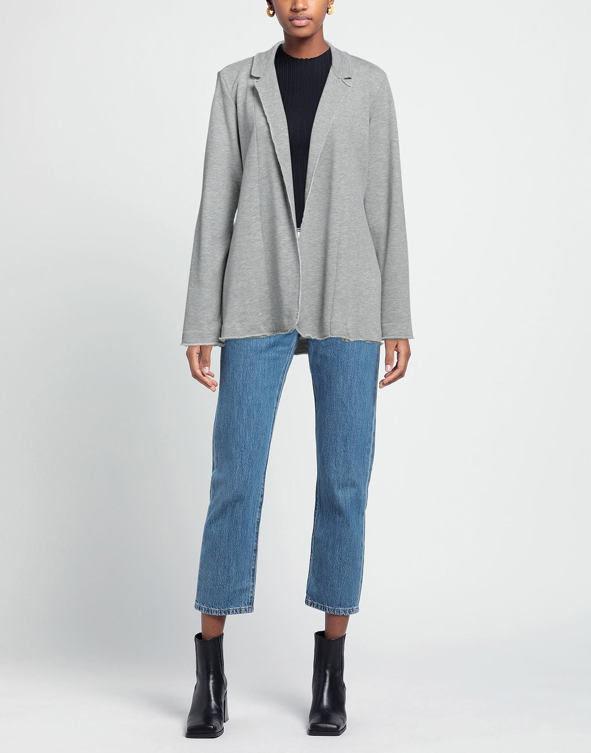 Manila Grace Womens Blazer Light in Grey