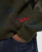 WOOLRICH BLACK LABEL - LAMBSWOOL CAMO CREWNECK Green Mens Pullover