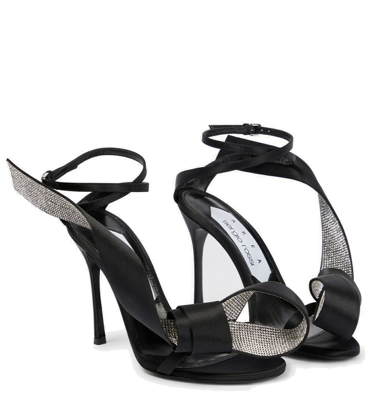 Photo: Area - x Sergio Rossi Marquise crystal-embellished sandals