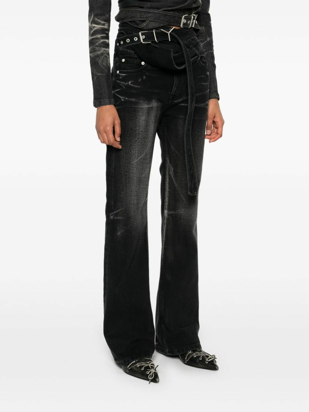 パンツ Y/project Y belt genes Y/Project Y Belt Pants — SLOW WAVES