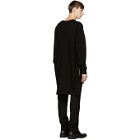 Balmain Black Oversized Wool Pullover