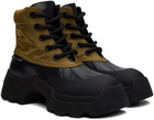 Proenza Schouler Black & Tan Stomp Boots