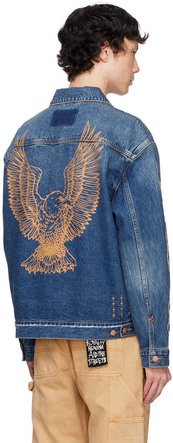 Ksubi Blue Doubledown Oh G Denim Jacket