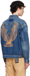 Ksubi Blue Doubledown Oh G Denim Jacket