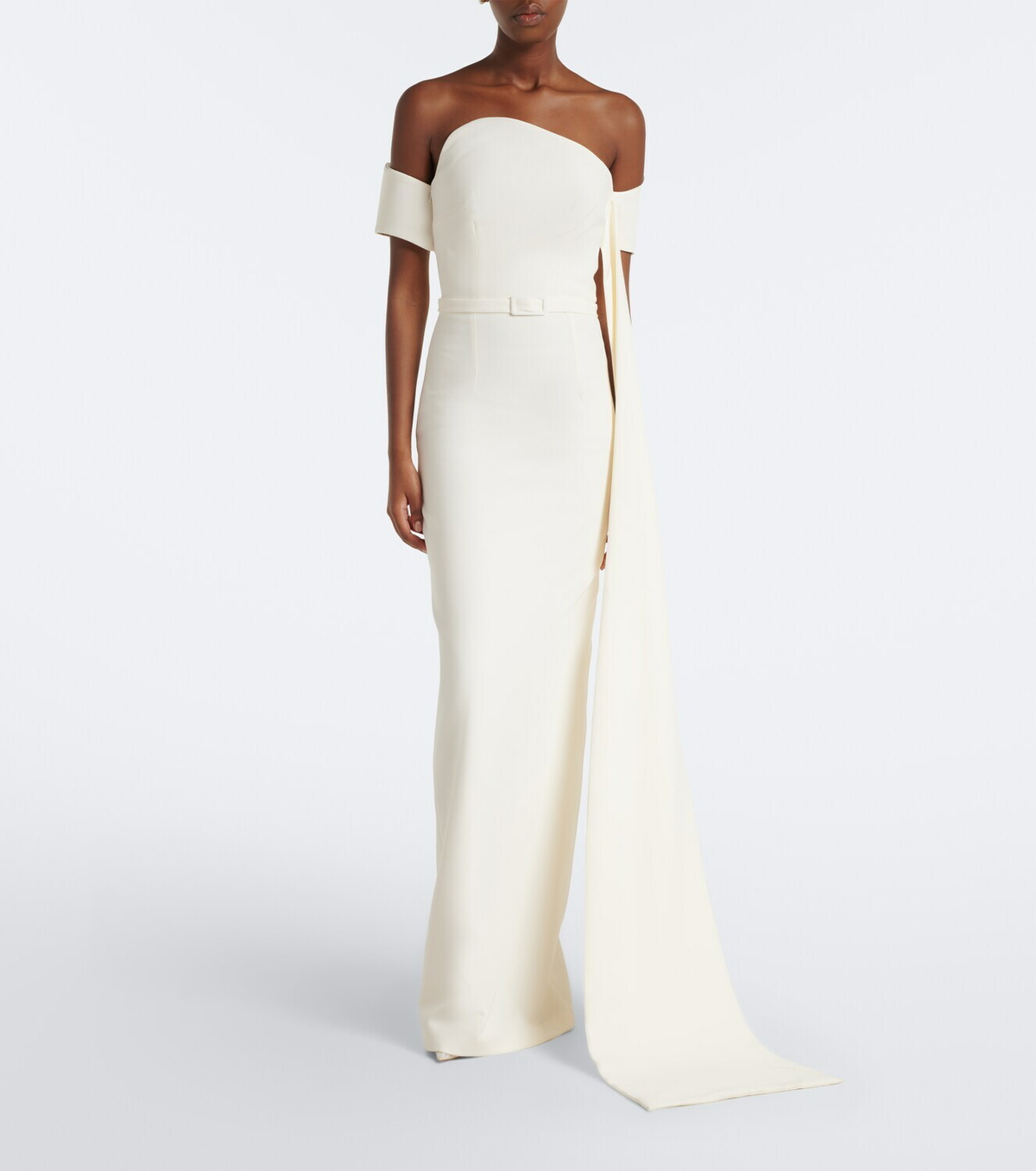 Safiyaa Bridal Giorgia crêpe gown