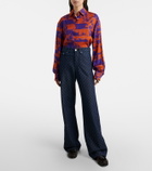 Dries Van Noten Floral wide-leg jeans