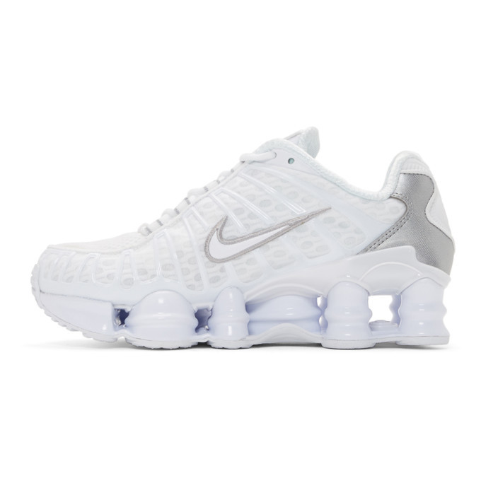 nike white shox tl sneakers