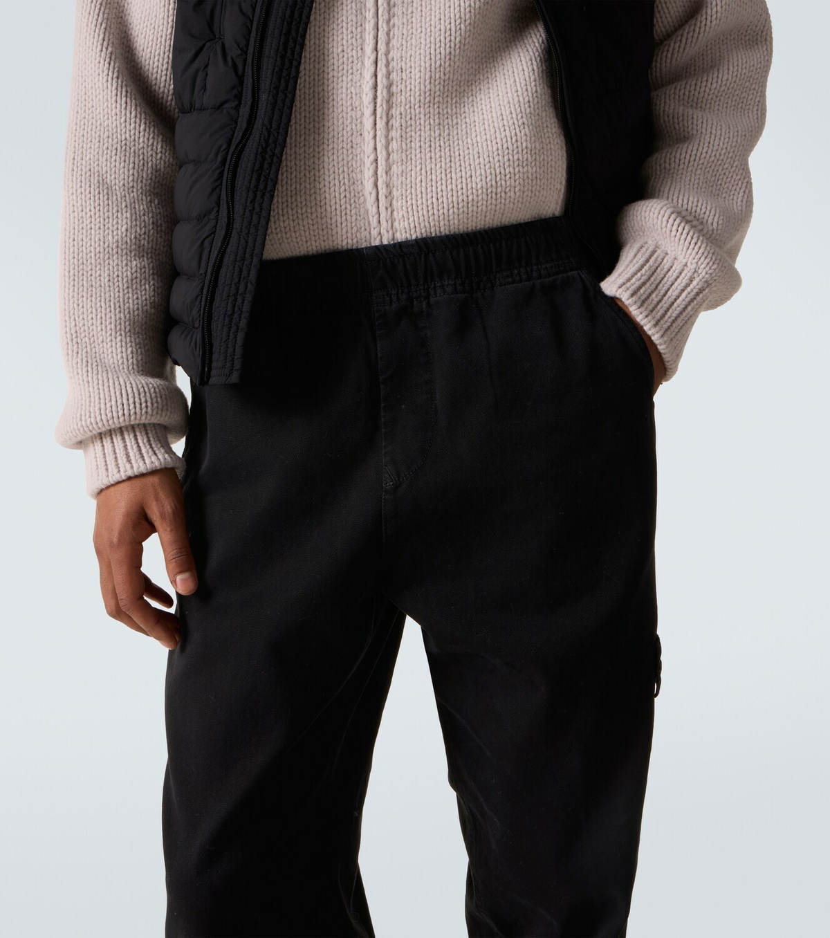 Stone Island Compass cotton chinos