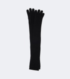 Nour Hammour Cashmere and wool gloves