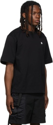 Sacai Black Piqué Pullover T-Shirt