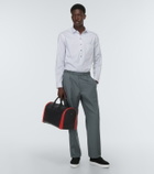 Christian Louboutin Sneakender spiked leather duffel bag