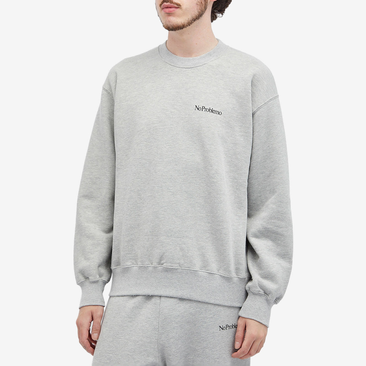 トップス Mini Problemo Sweatshirt No Problemo Men's Mini Problemo Crew Sweatshirt in Grey Marl