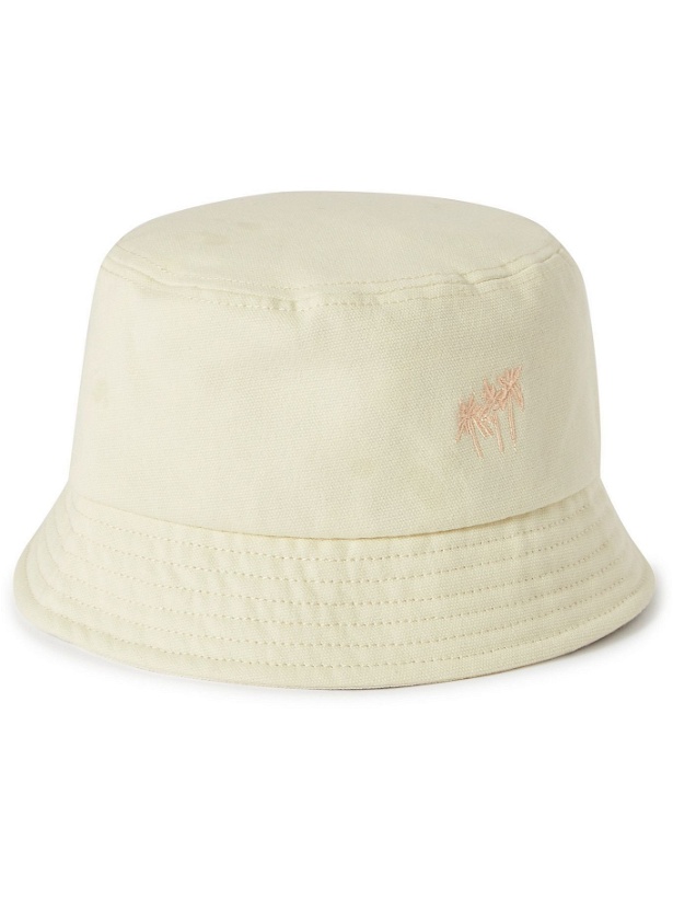 Photo: Frescobol Carioca - Garrett Leight Embroidered Cotton-Canvas Bucket Hat