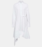 JW Anderson Deconstructed cotton poplin shirt dress
