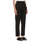Baja East Black Rib Jersey Harem Lounge Pants