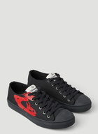 Plimsoll Low-Top Sneakers in Black