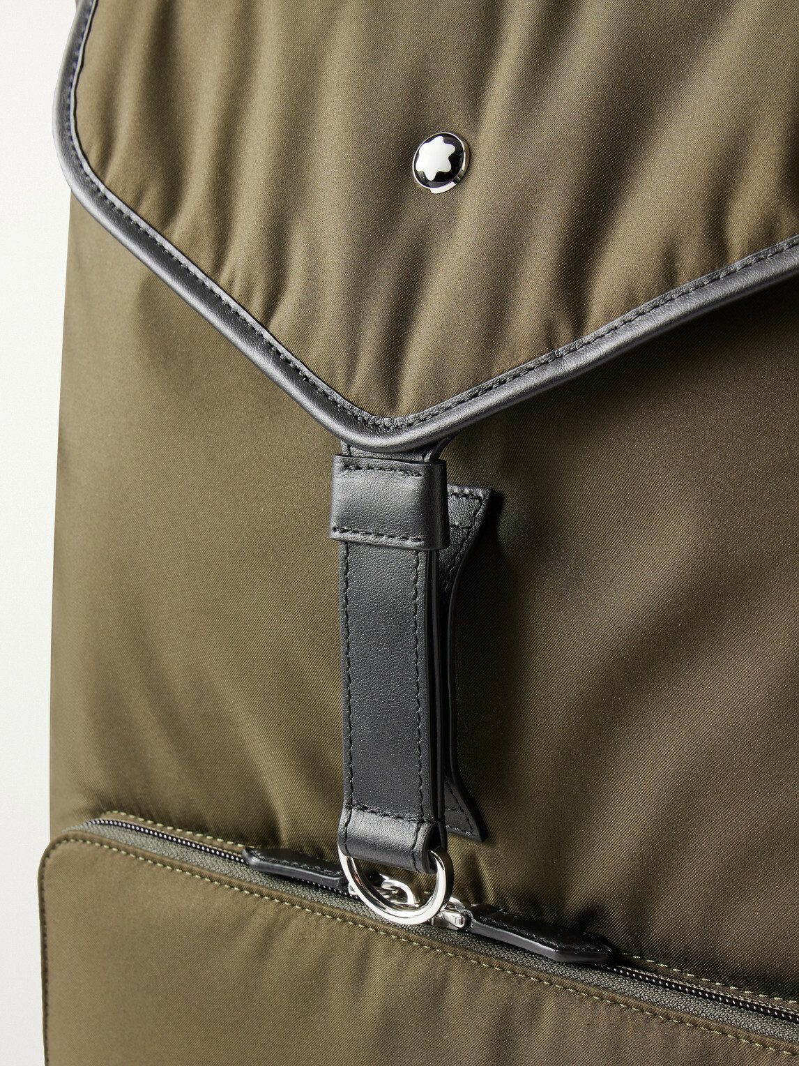 Montblanc - Panorama Leather-Trimmed Shell Backpack