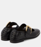 Bottega Veneta Astaire leather Mary Jane flats