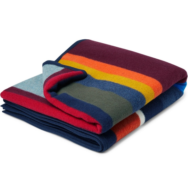Photo: Best Made Company - The Anniversary Axe Wool and Cotton-Blend Blanket - Multi